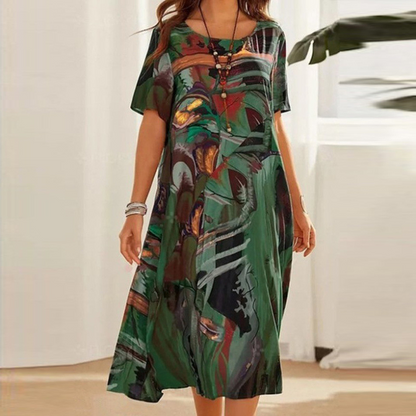 Abigail™ - Comfy Printed Dress