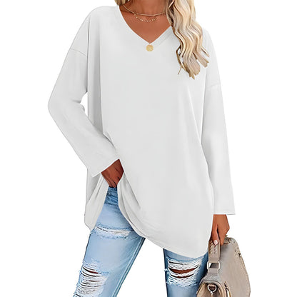 Alicia™ - Relaxed V-Neck Sweater