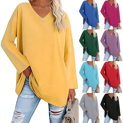 Alicia™ - Relaxed V-Neck Sweater