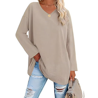 Alicia™ - Relaxed V-Neck Sweater