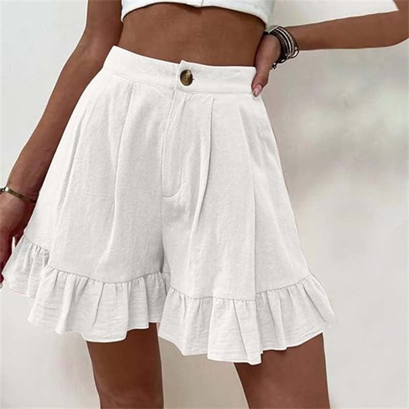 Kissha™ - Flowy Ruffle Hem Shorts