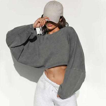 Aliana™ - Chic Cropped Sweatshirt