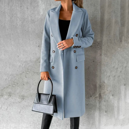 Genevieve™ - Timeless Double-Breasted Coat