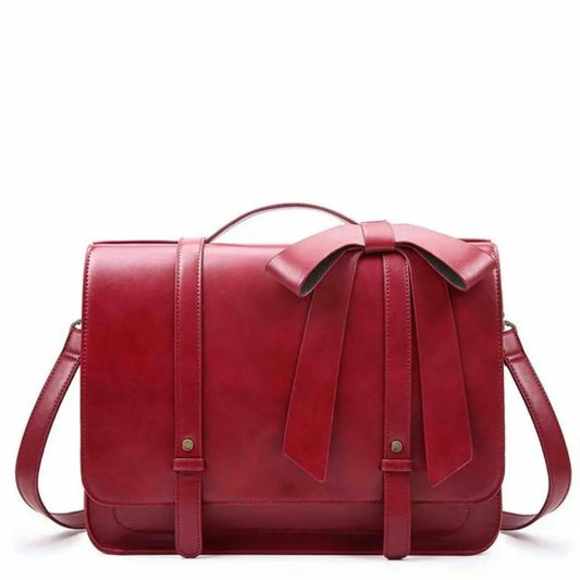 Vintage Bow-Kissed Satchel