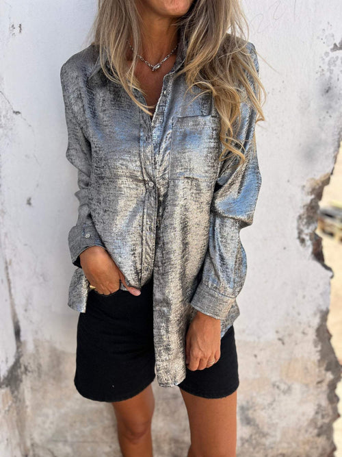 Zella™ - Chic Shimmer Shirt