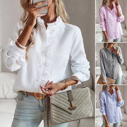 Belle™ - Elegant Polo Blouse