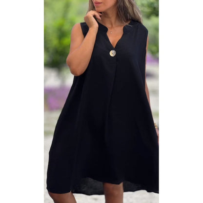 Sheryl™ - Sleeveless V-neck Dress